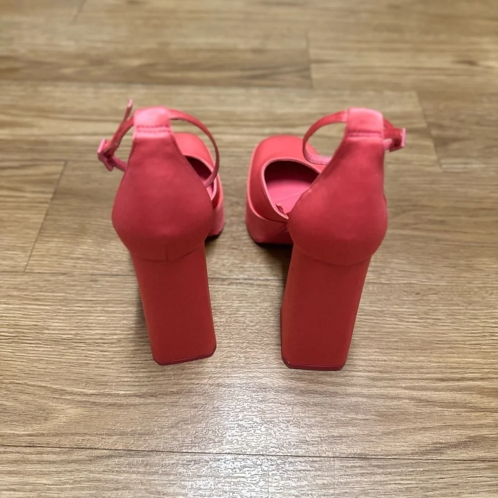 Zara pink platform shoes